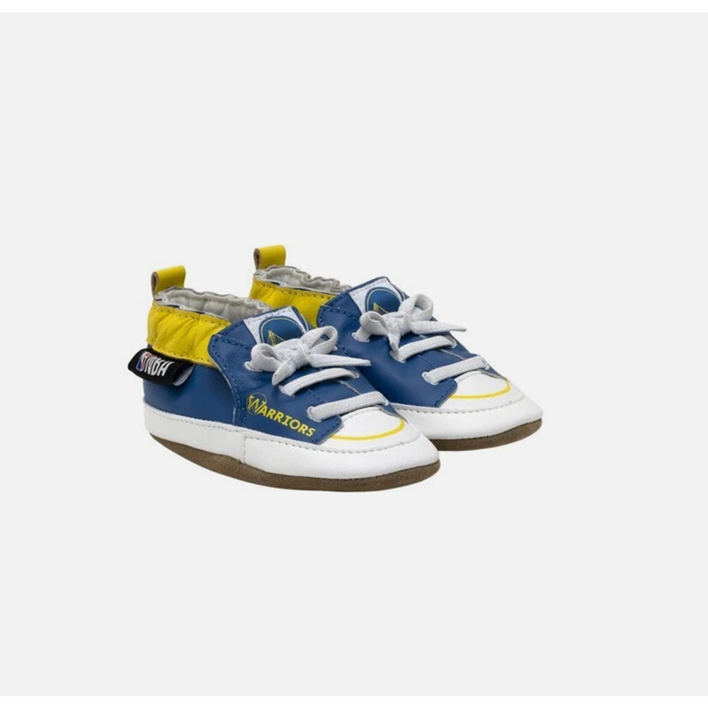 Infant Robeez Golden State Warriors NBA Soft Sole Casual Shoes 0-6 Months